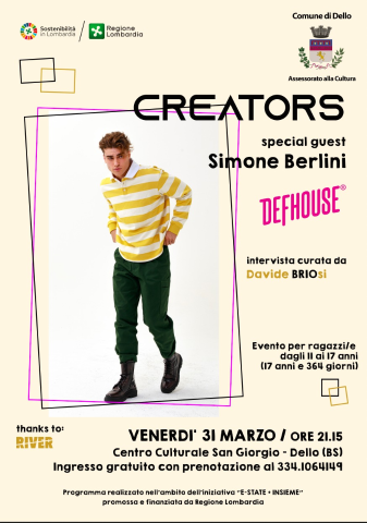 CREATORS - Simone Berlini intervistato da Davide Briosi